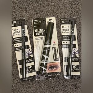 Kokie Velvet Smooth Eyeliner and Mascara Set - Black and Deep Navy